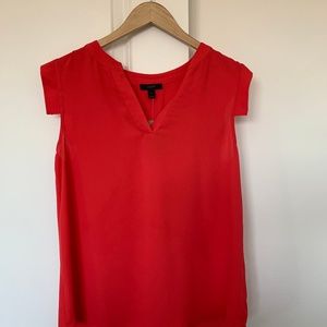 J Crew Women's V-neck Band-sleeve Shell, NWT